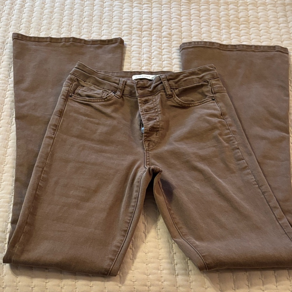 Altar'd State Brown Flare Jeans